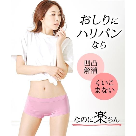 ショーツ スタンダード レディース おしりにハリパン ストレッチ お腹脚口らくちん レギュラーボクサー 2枚組 S/M/L/LL/3L ニッセン nissen | ニッセン | 13
