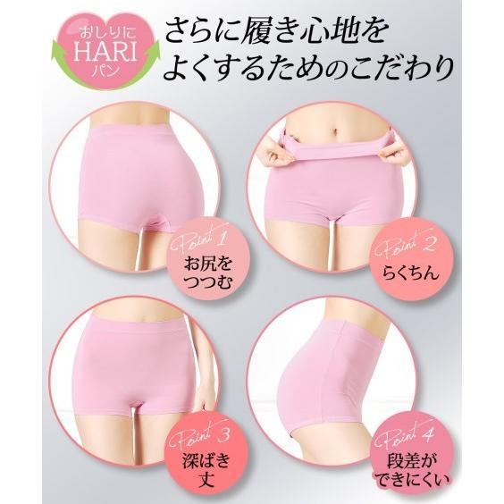 ショーツ スタンダード レディース おしりにハリパン ストレッチ お腹脚口 らくちん 深ばきボクサー 2枚組 足口改良タイプ S/M/L/LL/3L ニッセン nissen | ニッセン | 21