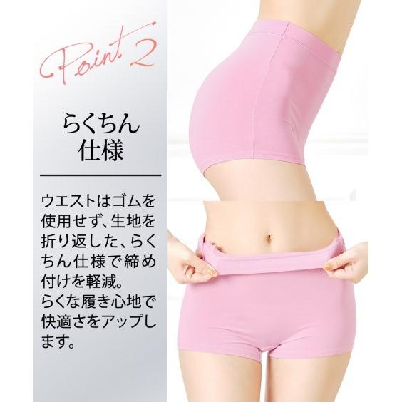 ショーツ スタンダード レディース おしりにハリパン ストレッチ お腹脚口 らくちん 深ばきボクサー 2枚組 足口改良タイプ S/M/L/LL/3L ニッセン nissen | ニッセン | 23