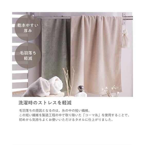 ニッセン（nissen） バスタオル airmof 同色2枚セット 約60×120cm