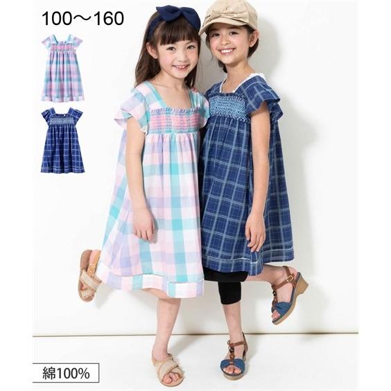 ワンピース 綿100 シャーリング 女の子 子供服 ジュニア服 身長140 150 160cm ニッセン Nissen ニッセン Paypayモール店 通販 Paypayモール