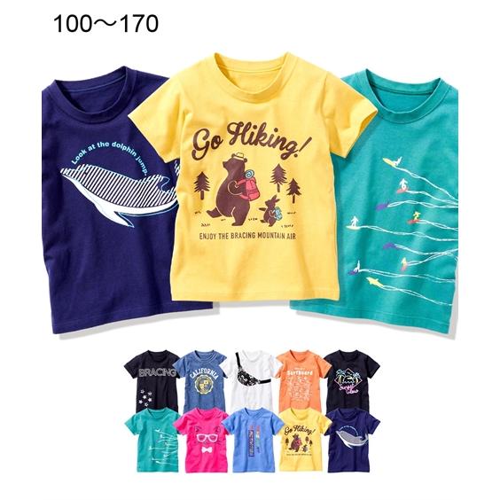Tシャツ カットソー ショート 袖 プリント 子供服 男の子 女の子 ジュニア服 身長140 150 160cm ニッセン Nissen ニッセン Paypayモール店 通販 Paypayモール