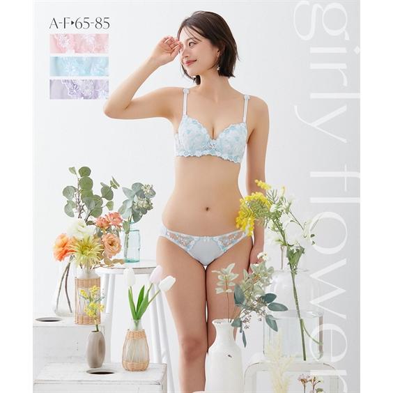 ニッセン（nissen） ブラジャー ショーツ セット レディース ガーリー