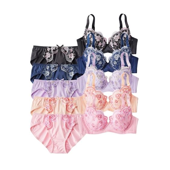 ニッセン ブラジャー ショーツ セット レディース 小花柄 ニッセン ブラジャー ショーツ セット レディース 小花柄