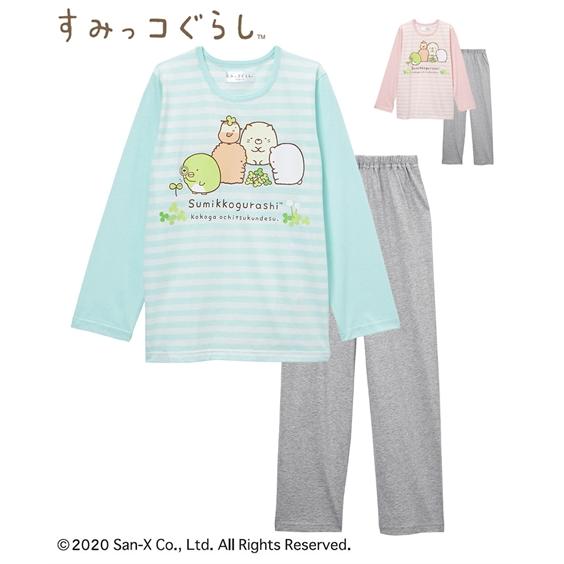 すみっコぐらし パジャマ 天竺 長袖 女の子 子供服 ジュニア服 身長130 140 150 160cm ニッセン Nissen ニッセン Paypayモール店 通販 Paypayモール