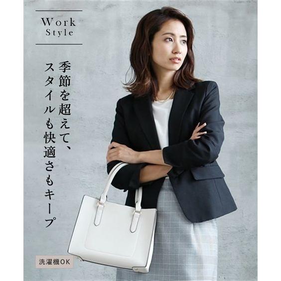 レディース 洗える ベーシック テーラード ジャケット 裏地あり Ll ニッセン Nissen ニッセン Paypayモール店 通販 Paypayモール