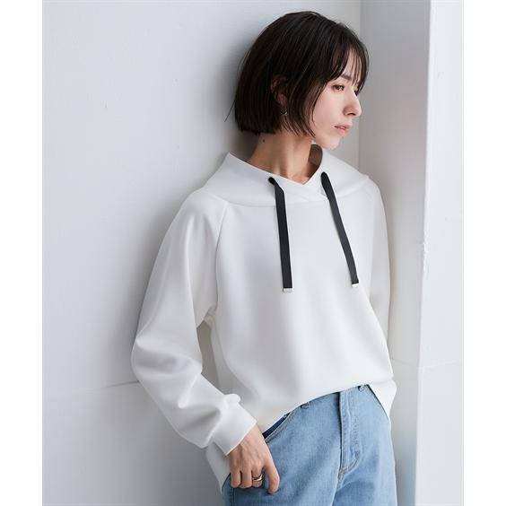 ニッセン（nissen） トレーナー レディース なめらかポンチ素材 立ち衿