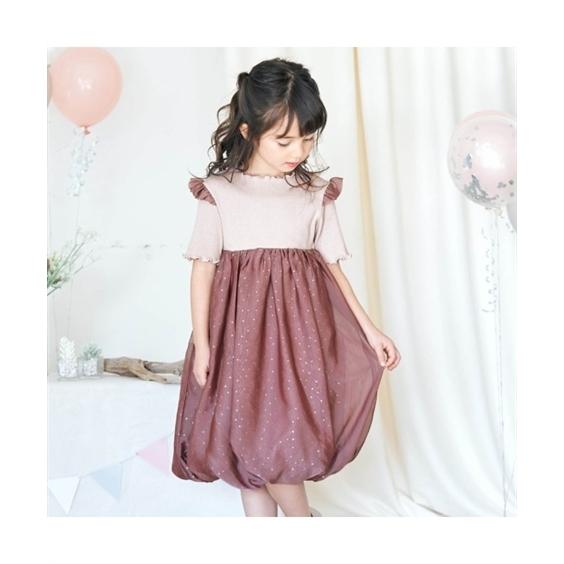 ワンピース キッズ 女の子 Apres Les Cours アプレレクール Dot シフォン ドッキング 身長80 140cm ニッセン Nissen ニッセン Paypayモール店 通販 Paypayモール