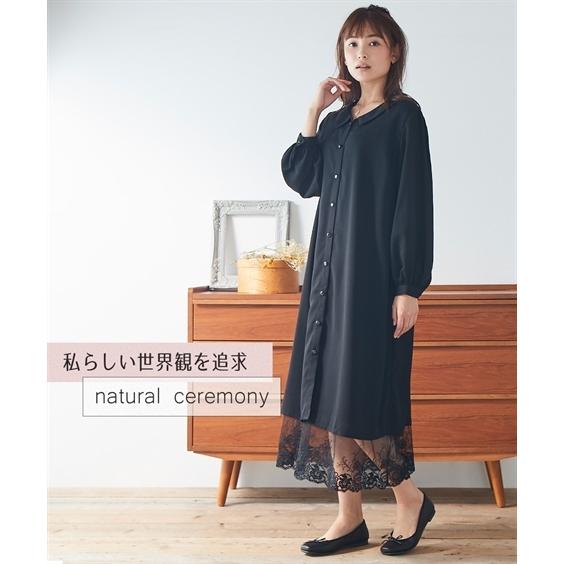 高級感 ワンピース フォーマル 大きいサイズ レディース 入園 入学 卒園 卒業 前ボタン 裾レース インナー付 Ll 3l ニッセン Nissen New限定品 Www Cepici Gouv Ci