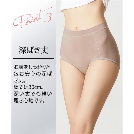 ショーツ サニタリー 大きいサイズ レディース おしりにハリパン ストレッチ お腹らくちん 深ばき サニタリー 2枚組 羽付ナプキン対応 4L/5L/6L ニッセン nissen | ニッセン | 22