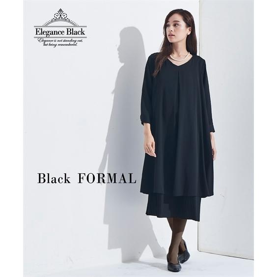 在庫有 喪服 ワンピース 大きいサイズ レディース 礼服 防しわ 裾プリーツ デザイン 8l ニッセン Nissen 限定価格セール Clearchannel Com Br