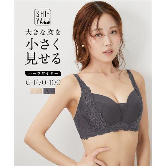 ニッセン ブラジャー ワイヤー入り レディース グラマーサイズ ハーフ