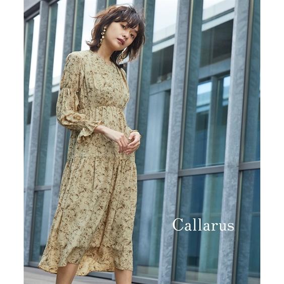 セール大阪 ドレス ワンピース レディース Callarus Flower Printed Front Tuck Design Onepiece Dress M L ニッセン Nissen アウトレット販売店舗 Www Eventizer Io