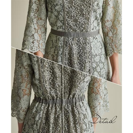ドレス ワンピース レディース Callarus Panel Lace Onepiece Dress M