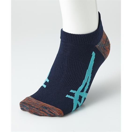 ASICS（アシックス） 靴下 メンズ 丈夫 ライン入り ショートソックス 3
