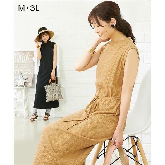 使い勝手の良い ワンピース マタニティ ママ 産前 産後 授乳服 両サイドファスナー付 ノースリーブ ローハイネック Ll 3l ニッセン Nissen3 399円 Aynaelda Com