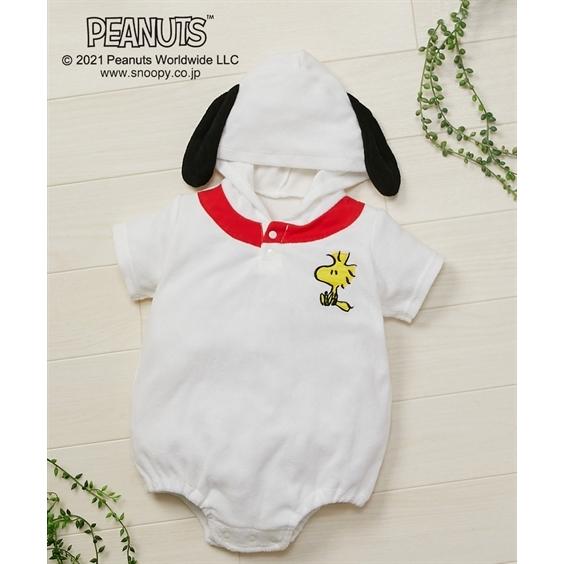 ロンパース ベビー スヌーピー ディズニー フード付 変身 半袖 ベビー服 子供服 男の子 女の子 身長70 80cm ニッセン Nissen ニッセン Paypayモール店 通販 Paypayモール