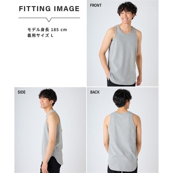 ニッセン（nissen） メンズ ワッフル ロング丈 タンクトップ M/L/LL