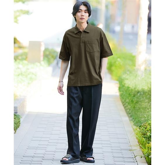 ニッセン（nissen） ポロシャツ メンズ オーバーサイズ カットソー M/L
