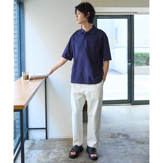 ニッセン（nissen） ポロシャツ メンズ オーバーサイズ カットソー M/L