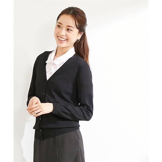 事務服 ブラウス レディース 制服 冷房対策 ひんやり Vネック カーディガン 接触冷感 Uvカット 夏 Ll ニッセン Nissen ニッセン Paypayモール店 通販 Paypayモール