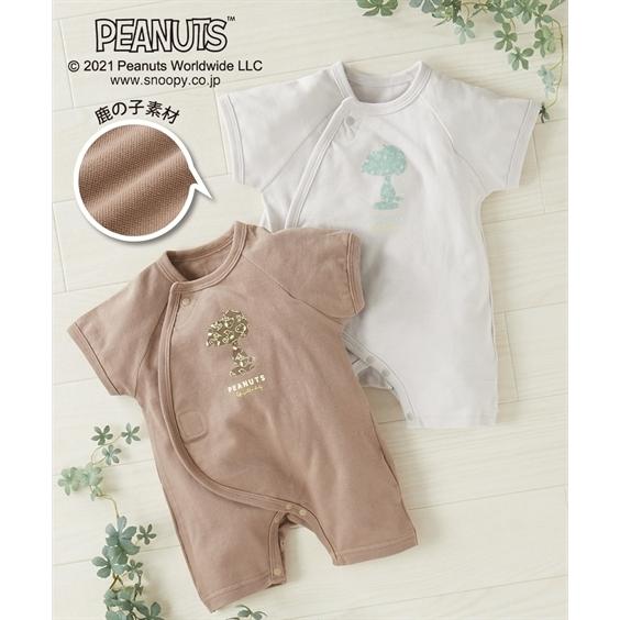 プレオール ベビー スヌーピー プリント 半袖 ベビー服 子供服 男の子 女の子 身長50 60 60 70cm ニッセン Nissen ニッセン Paypayモール店 通販 Paypayモール