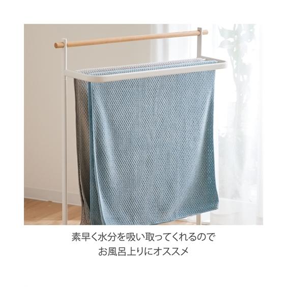 バスタオル 吸水性 もこもこ 触り心地 同色2枚セット 約 60×120cm ニッセン nissen｜nissenzai｜11