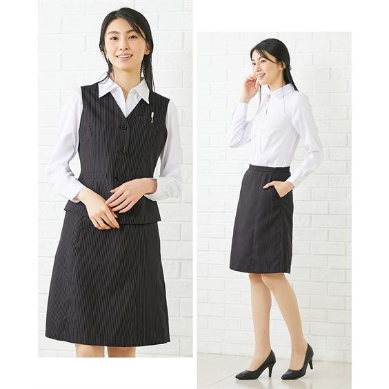 ニッセン（nissen） 事務服 ベスト スカート スーツ レディース セット