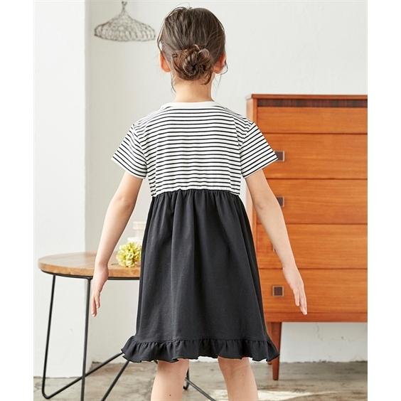 付与 ワンピース キッズ 女の子 重ね着風 子供服 ジュニア服 身長100 110 1 130cm ニッセン Nissen Web限定