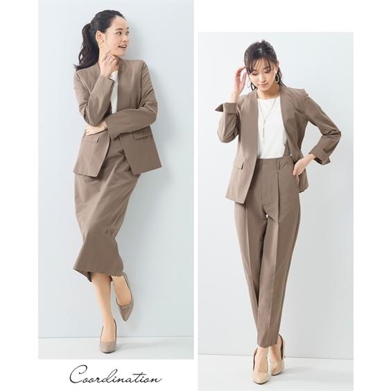 ジャケット 夏 ニッセン Nissen ニッセン Paypayモール店 通販 Paypayモール 大きいサイズ レディース セットアップ対応 ノーカラー 上下別売 綿麻混 うすカル ストレッチ素材 大人気格安 Mightymealz Com