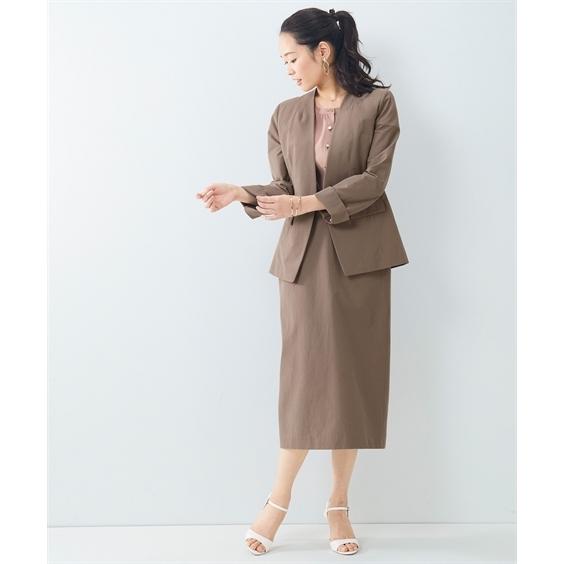 ジャケット 夏 ニッセン Nissen ニッセン Paypayモール店 通販 Paypayモール 大きいサイズ レディース セットアップ対応 ノーカラー 上下別売 綿麻混 うすカル ストレッチ素材 大人気格安 Mightymealz Com