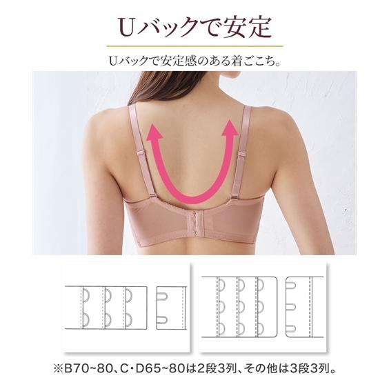 ニッセン ブラジャー ショーツ セット レディース Wでバストをあげる