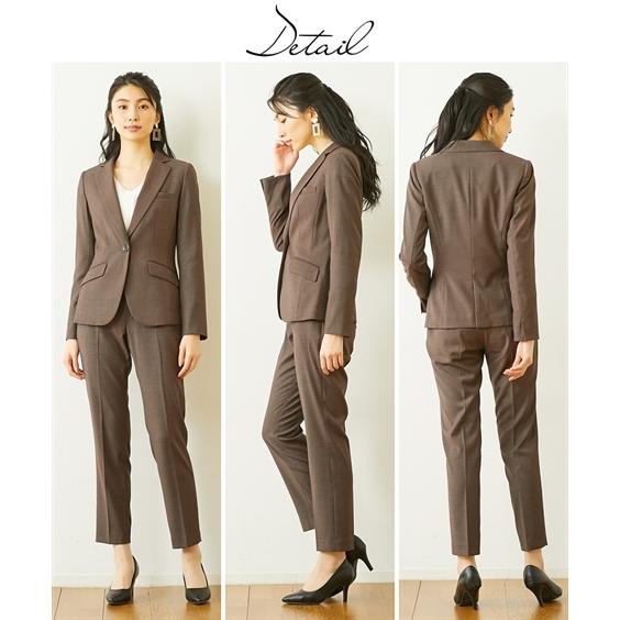 殿堂スーツ パンツ レディース テーラード ジャケット テーパード チェック柄 ストレッチ素材 7 9 11 13 ニッセン Nissen ビジネススーツ レディースファッション ファッション 13 410 Www Jesuitnola Org