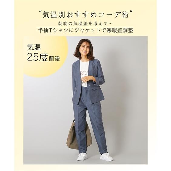 在庫処分 スーツ パンツ 大きいサイズ レディース ノーカラー ジャケット サスペンダー付 テーパード 綿麻混 ストレッチ素材 4l 5l ニッセン Nissen ビジネススーツ レディースファッション ファッション 12 8 Www Jesuitnola Org