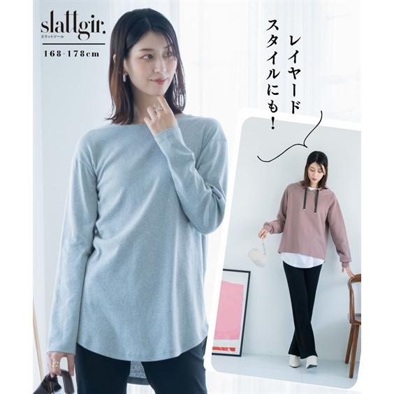 ニッセン（nissen） Tシャツ カットソー トールサイズ レディース 綿