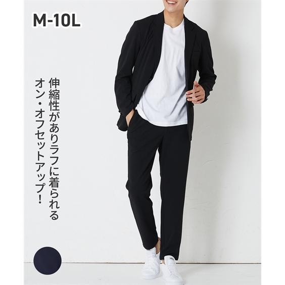 スーツ ビジネス メンズ オン オフ カットソー セットアップ ジャケット イージー パンツ M L Ll ニッセン Nissen ニッセン Paypayモール店 通販 Paypayモール