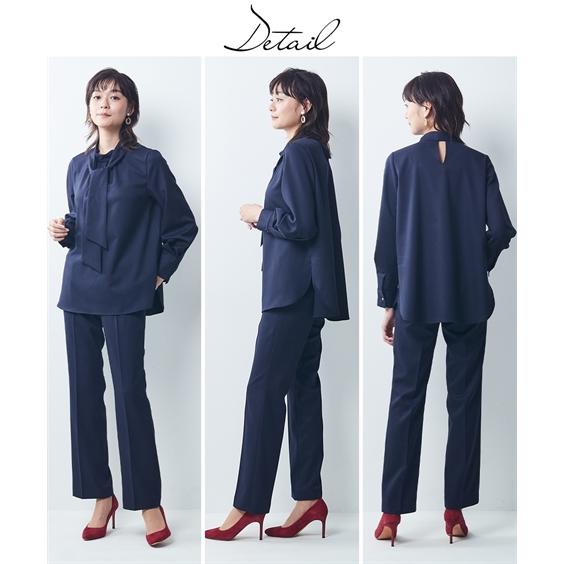 ニッセン（nissen） スーツ パンツ レディース ドビー素材