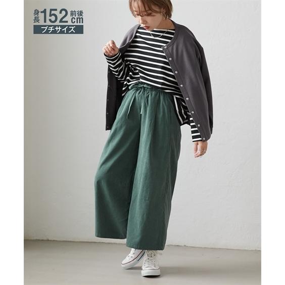 パンツ ワイド ガウチョ 小さいサイズ レディース ピーチスキン 起毛 ウエストドロスト Pss Ps Pm Pl ニッセン Nissen Zzy4321d2957 ニッセン Yahoo 店 通販 Yahoo ショッピング