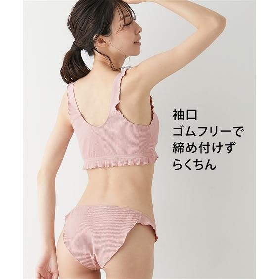 ブラジャー ノンワイヤー 大きいサイズ レディース まるでNOブラ ハーフトップ 4L/5L/6L ニッセン nissen | ニッセン | 12