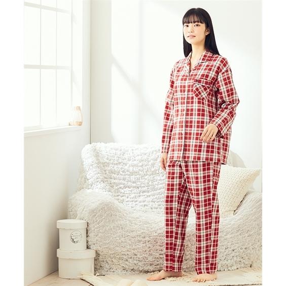 パジャマ 上下セット レディース Polo s 綿100 ビエラ チェック柄 シャツ Ll 3l ニッセン Nissen Zzy4321e01 ニッセン Yahoo 店 通販 Yahoo ショッピング