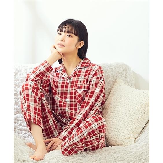 パジャマ 上下セット レディース Polo s 綿100 ビエラ チェック柄 シャツ Ll 3l ニッセン Nissen Zzy4321e01 ニッセン Yahoo 店 通販 Yahoo ショッピング