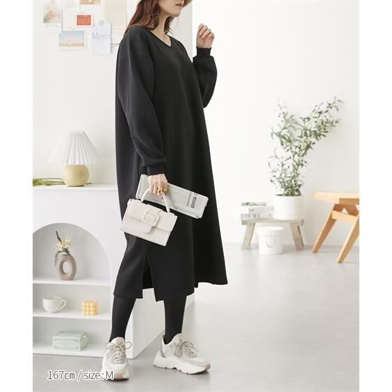 ニッセン ワンピース ロング マキシ レディース あったか 裏起毛 ニッセン ワンピース ロング マキシ レディース あったか 裏起毛