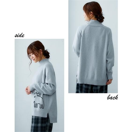 ニッセン（nissen） ニット セーター レディース moz モズ 刺しゅう