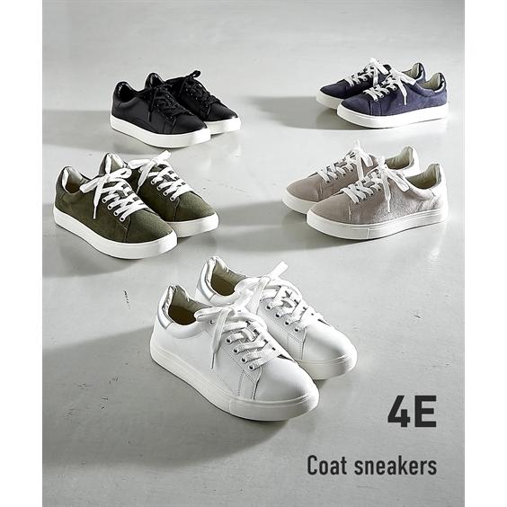 スニーカー 大きいサイズ レディース ゆったり 幅広 コート ワイズ4e 23 0 23 5 24 0 24 5 25 0 25 5 26 0 26 5cm ニッセン Nissen セール商品