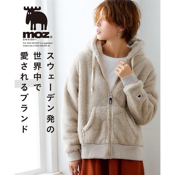 ニッセン（nissen） パーカー レディース moz モズ ボア ジップアップ