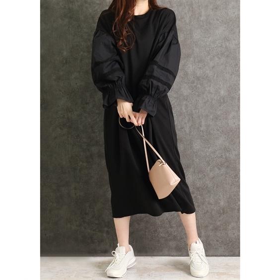 50 割引m L ブラック モカ セール ワンピース ロング マキシ レディース Martha マーサ Tブラウス バルーンスリーブ M L ニッセン Nissen ワンピース チュニック レディースファッション ファッションmlブラックモカ Intercontactservices Com