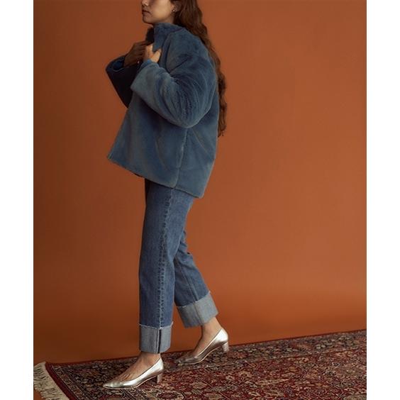 しいポイン ブルゾン レディース リバーシブル フェイクファー ショート ティティベイト Titivate S M ニッセン Nissen ニッセン