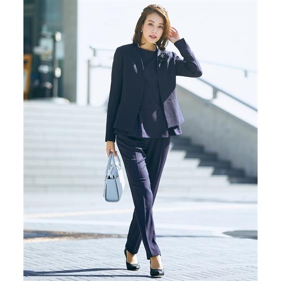 ニッセン　フォーマル3点セットスーツ ニッセン フォーマル スーツ レディース 入学式 卒業式 ツイード