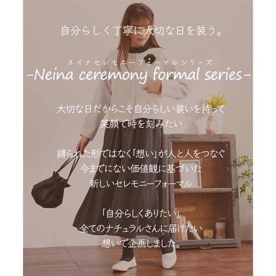 フォーマル アンサンブル レディース 入学式 卒業式 Neina ドット柄 ナチュラル ノーカラー ジャケット ドット柄 ワンピース S M L ニッセン Nissen ニッセン Paypayモール店 通販 Paypayモール
