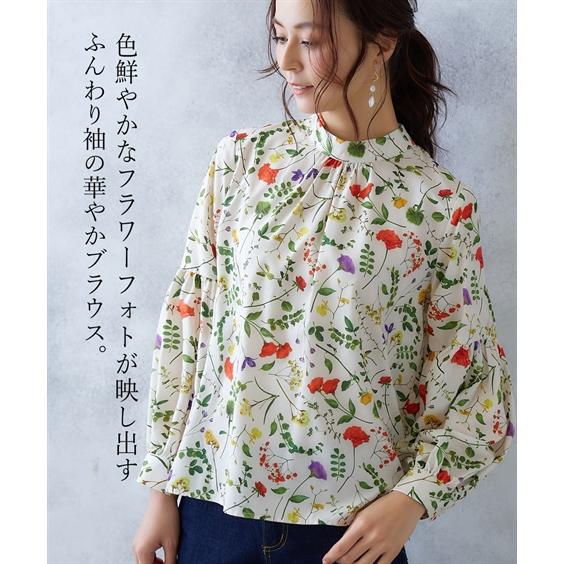 ニッセン（nissen） ブラウス レディース plantica 花柄 プリント